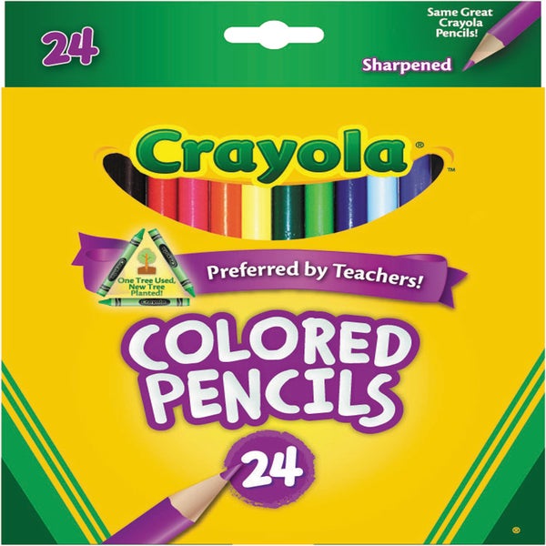 Crayola Tri-Color Pencils w/Tin : : Home