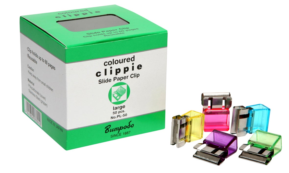 Clippie Clips Large Assorted Colours Pack 50 | Paper Plus