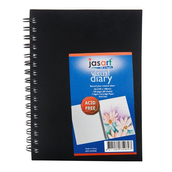 Jasart A6 Visual Diary, 110gsm, 60 Sheets -