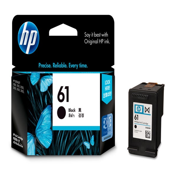 HP Ink Cartridge CH561WA 61 Black -