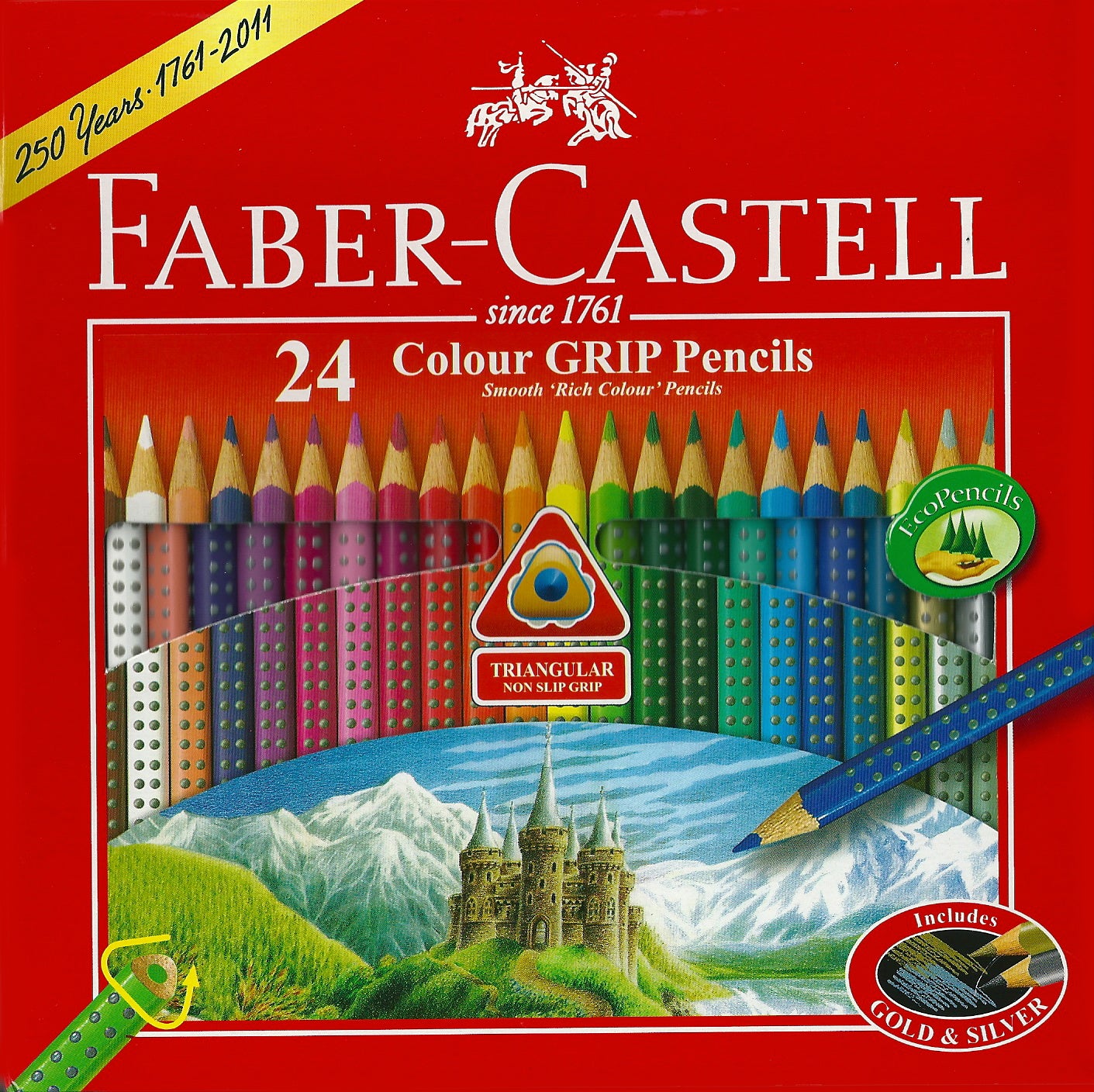 Faber-Castell Triangular EcoPencils - 24 Colors For All