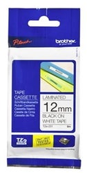 Brother P-Touch Tape TZE231 12mm Black On White