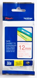 Brother P-Touch Tape TZE232 12mm Red on White