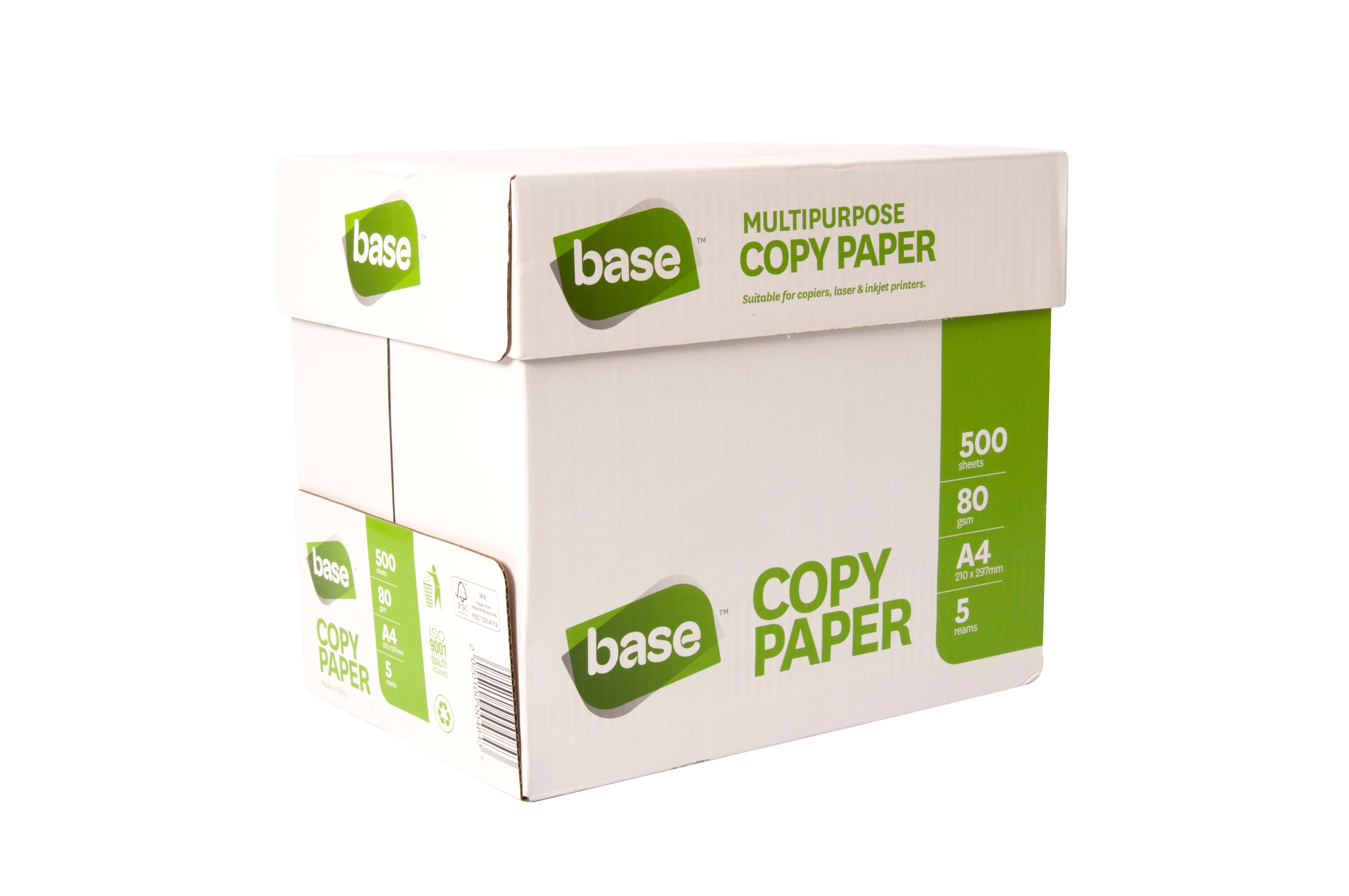 Base Copy Paper A4 80gsm Box of 5 Reams | Paper Plus