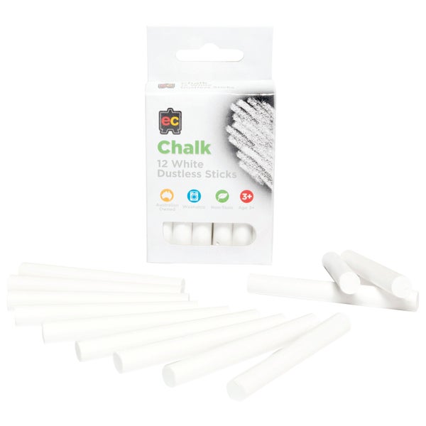 EC Chalk White 12 Pack -