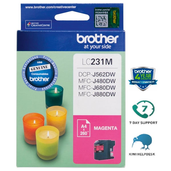 Brother LC231M Magenta Ink Cartridge -