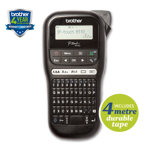 Brother Label Machine P-Touch PTH110 Black
 -