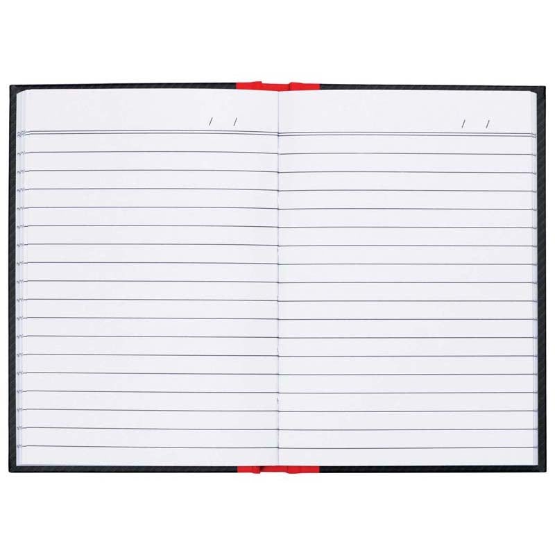Milford Notebook Red & Black A6 100lf | Paper Plus