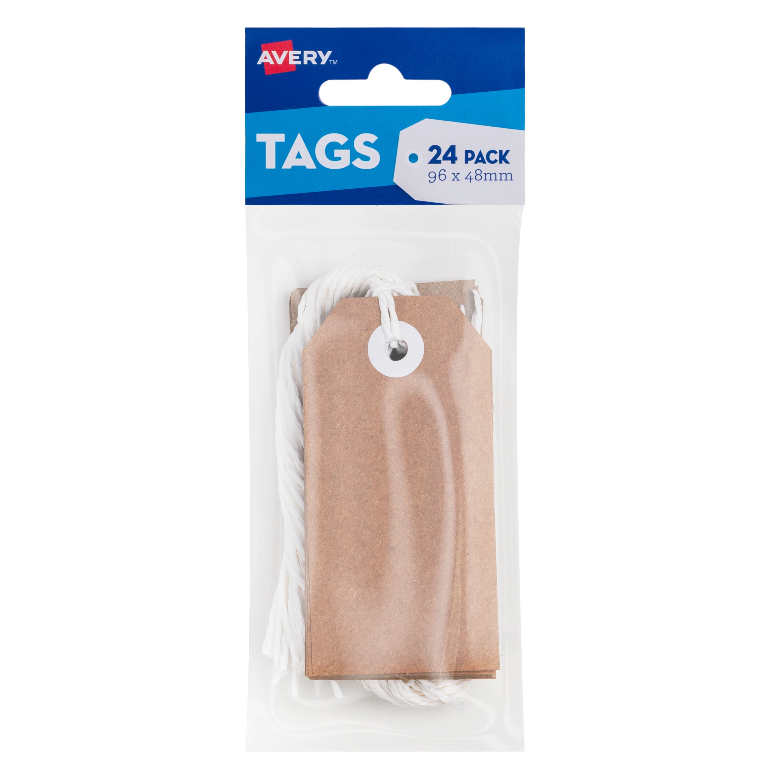 Avery Tag-It Brown Kraft Pack 24