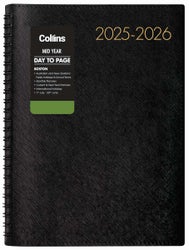2025/2026 Collins Boston Mid Year Diary A51 Day Per Page