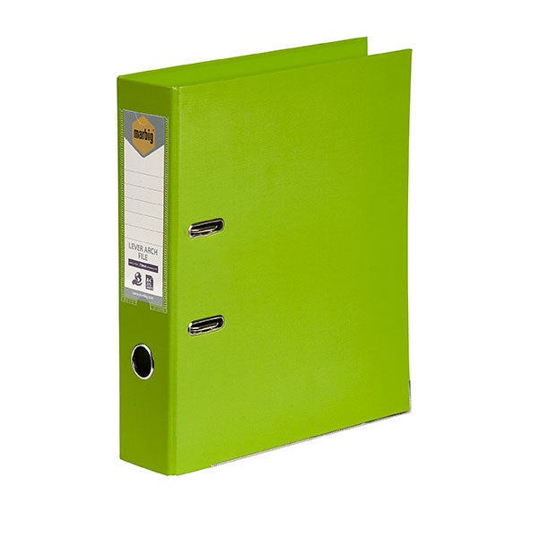 Marbig PE Lever Arch File A4 Lime -