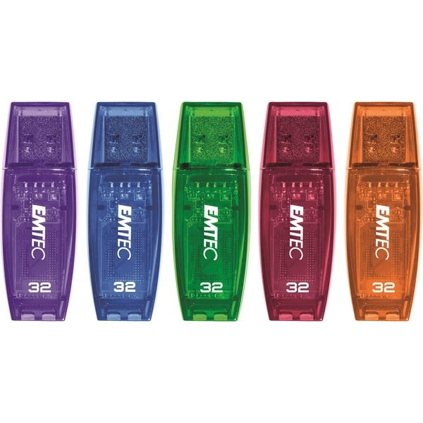 Emtec USB Flash Drive 32GB C410 Assorted Colours | Paper Plus