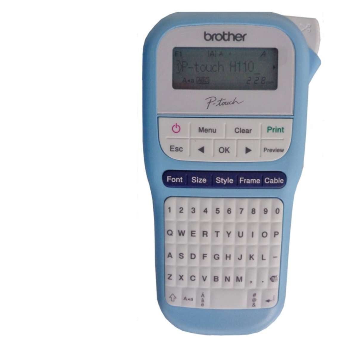 Brother Label Machine PTH110 LB Light Blue | Paper Plus
