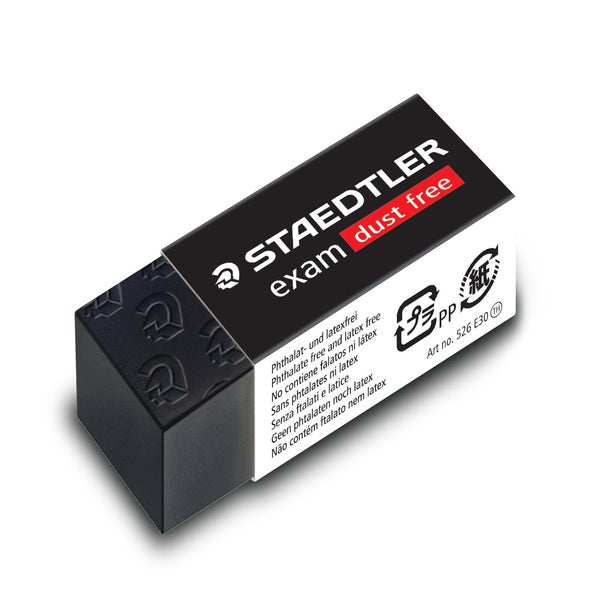 Staedtler Exam 526 E30 Eraser Dust Free Black -