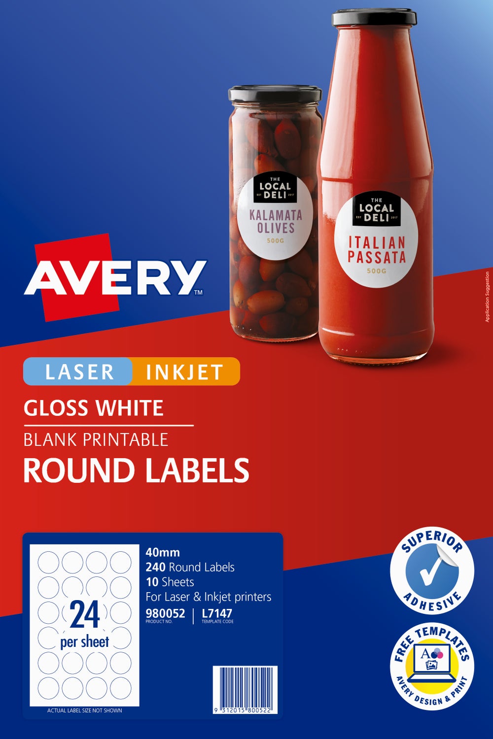 Avery 40mm round labels template