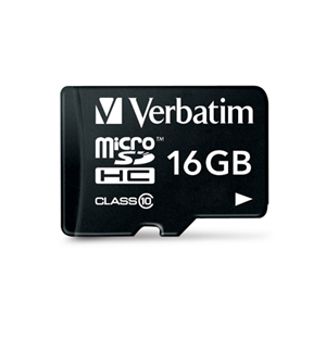 Verbatim SDHC Micro 16GB Class 10 With Adapter | Paper Plus