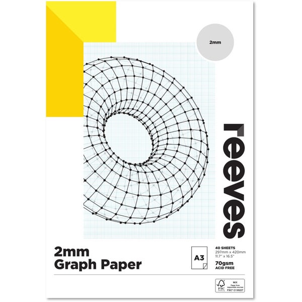 Reeves 2mm Graph A3 Paper Pad