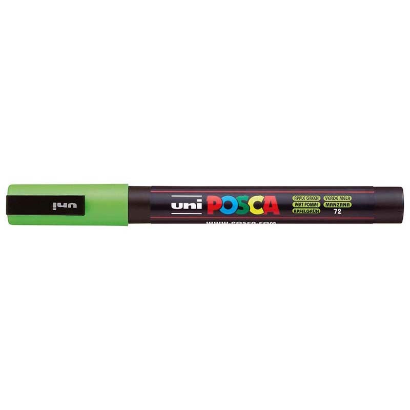 Uni Posca Marker 0.9-1.3mm Fine Apple Green PC-3M | Paper Plus