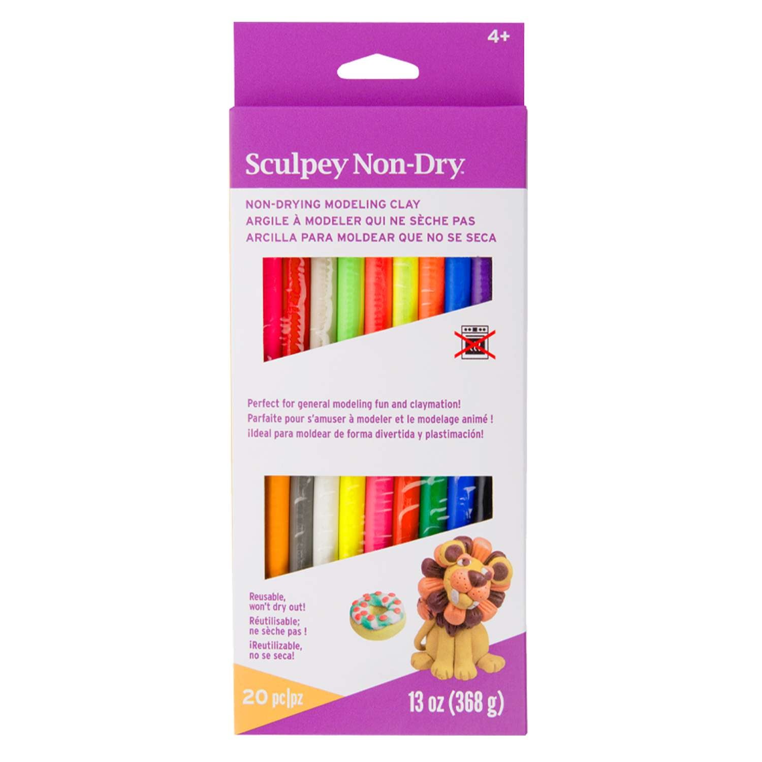 Sculpey EZ Shape NonDry Modeling Clay 20 Piece Colour Sampler Paper Plus