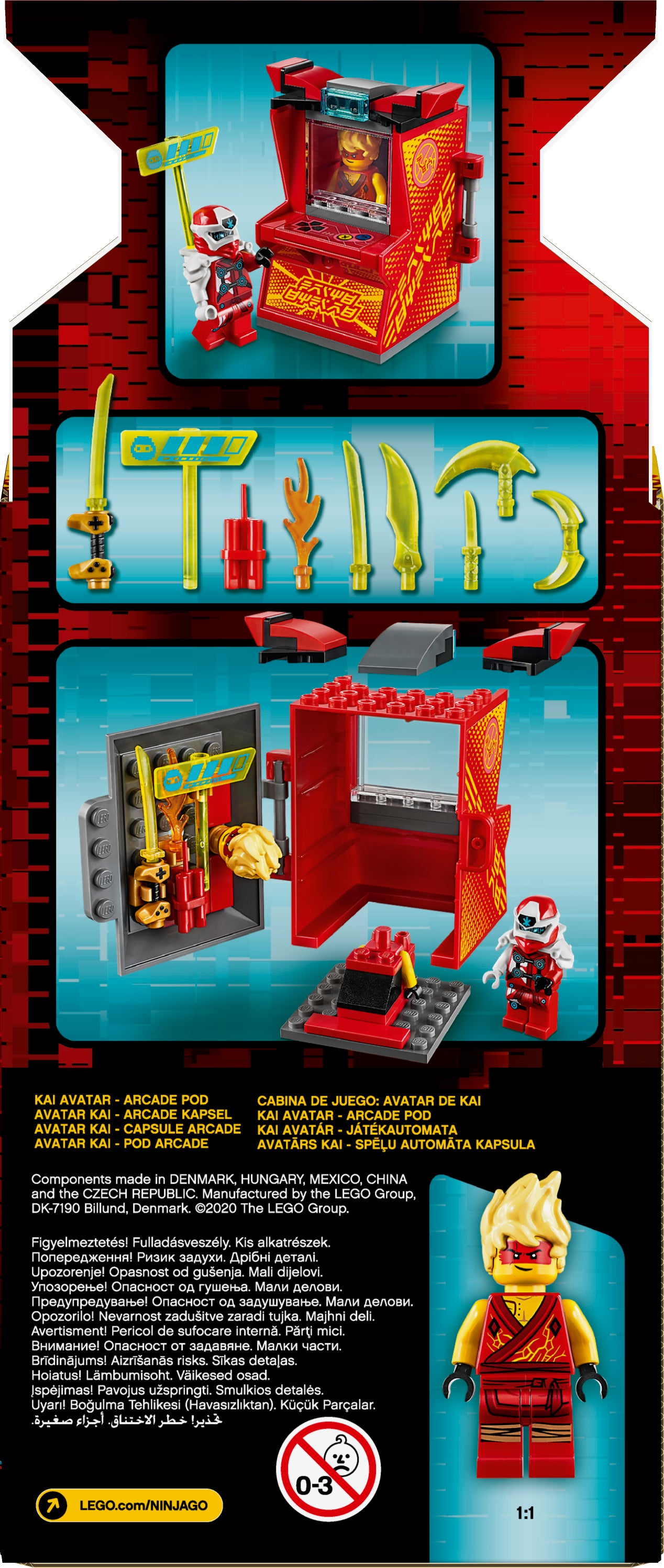 lego ninjago kai avatar arcade pod