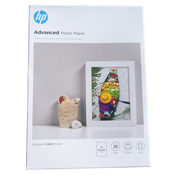 HP Advanced Photo Paper, Glossy, 5x7 in, 60 Sheets (Q8690A)
