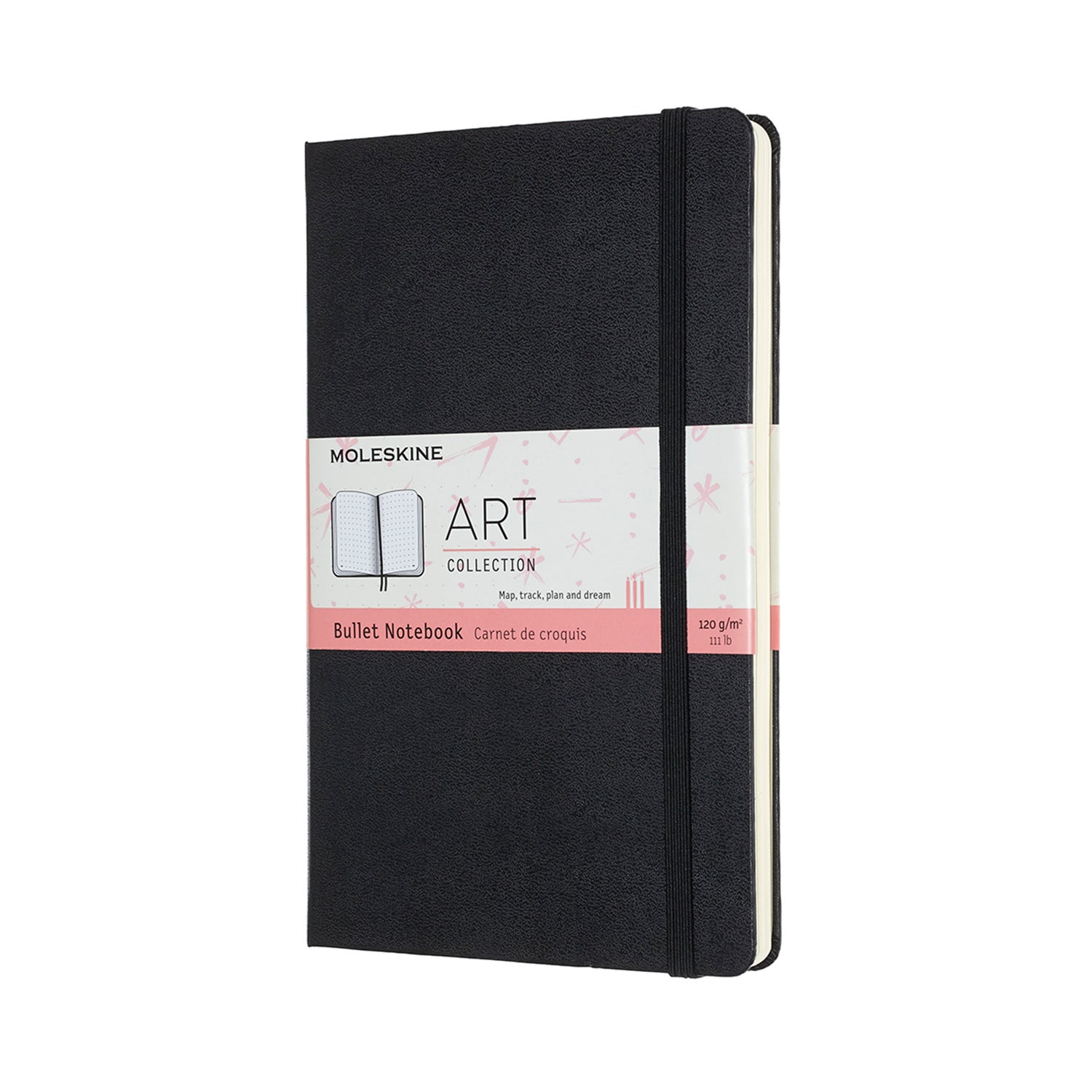 Moleskine Art Bullet Journal Large Hard Black Paper Plus