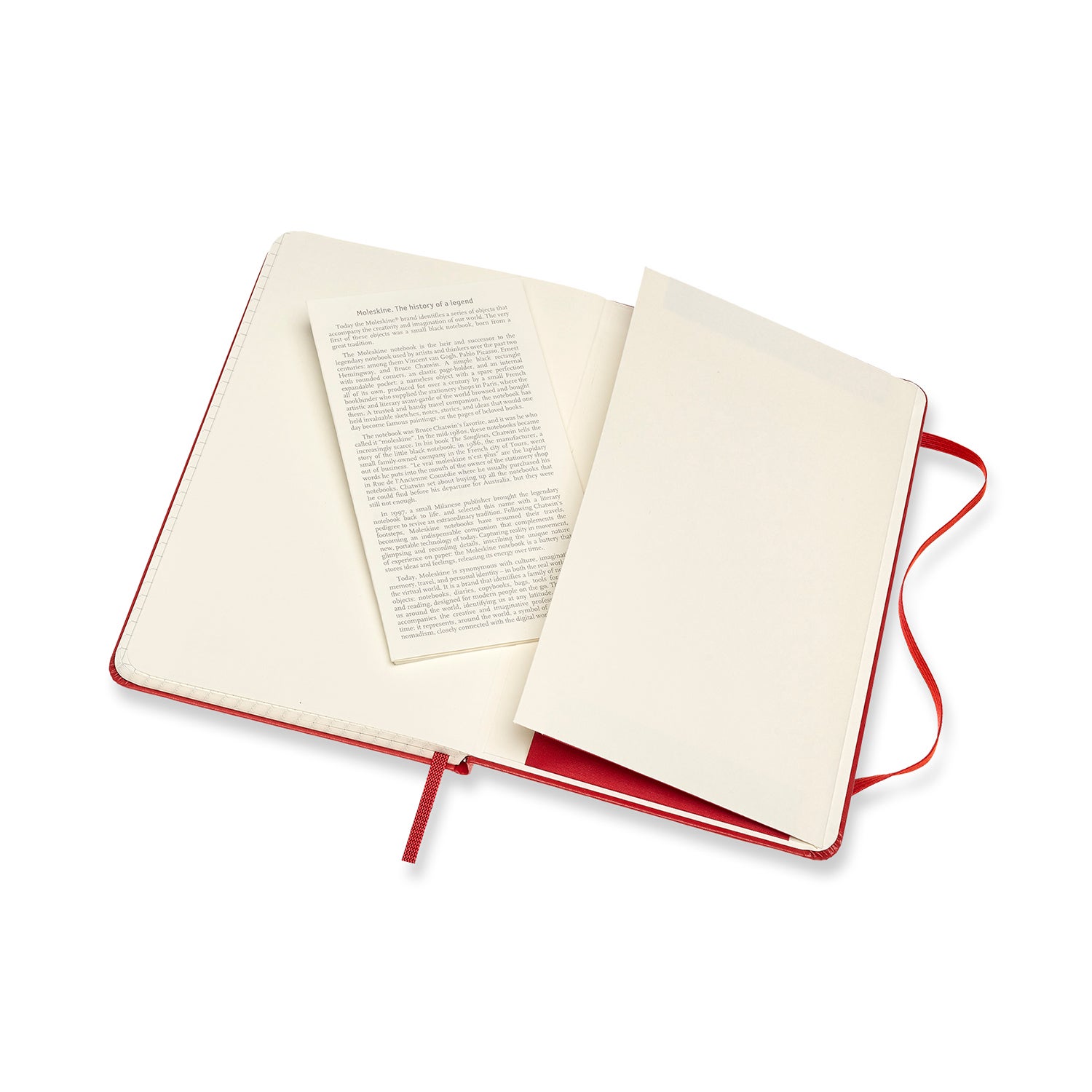 Moleskine red large ruled deals notebook