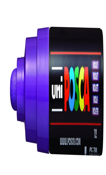 Uni Posca Marker 1.8-2.5mm Med Bullet 8 Pack Metallic PC-5M
