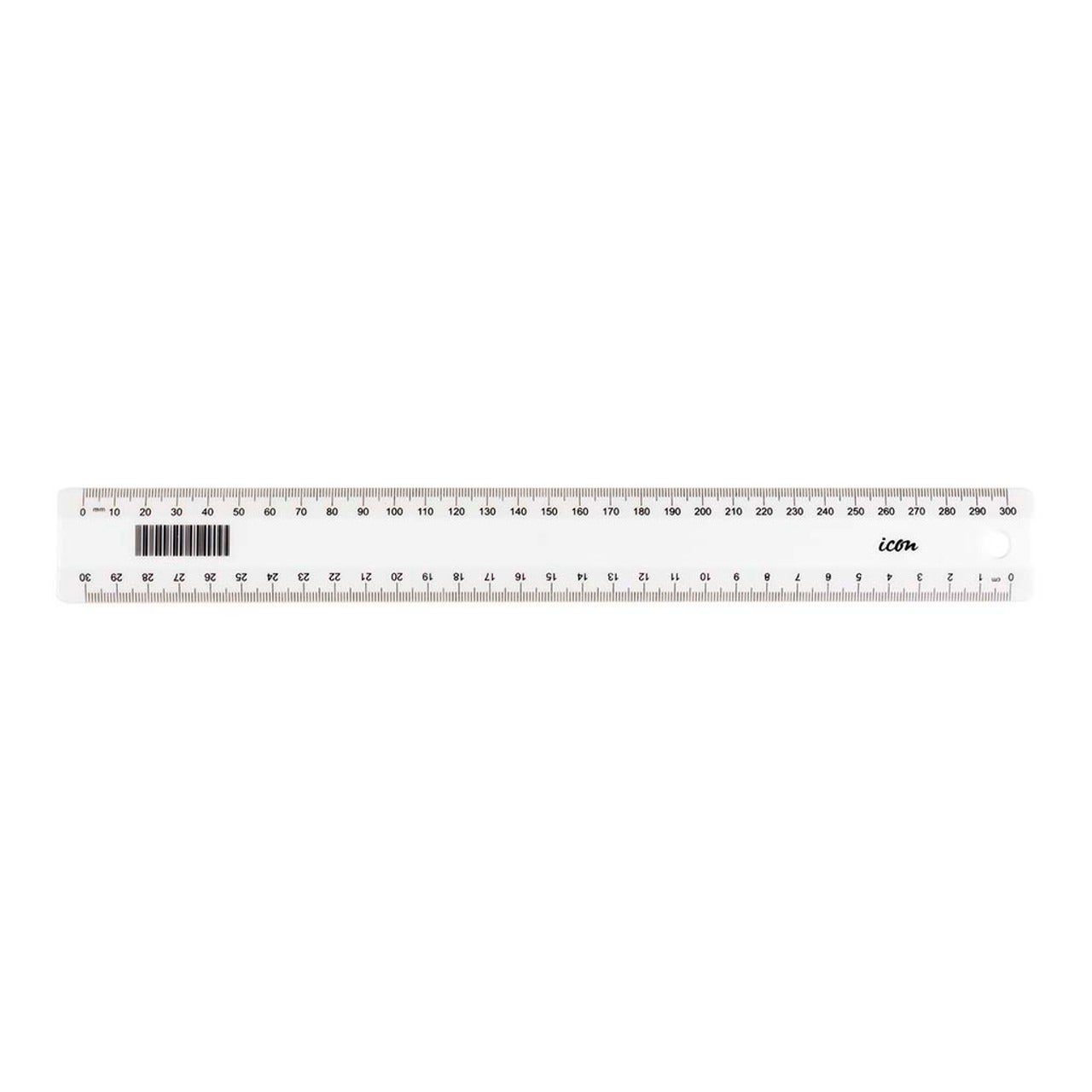 Icon Ruler White 30cm | Paper Plus