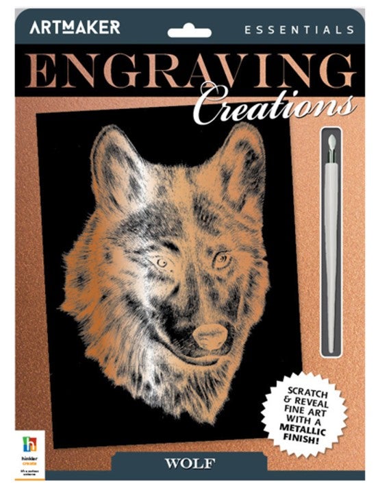 Art Maker Essentials Engraving Creations Wolf Paper Plus