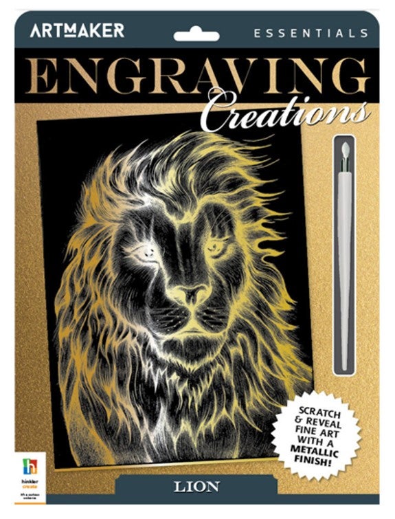 Art Maker Essentials Engraving Creations Lion Paper Plus