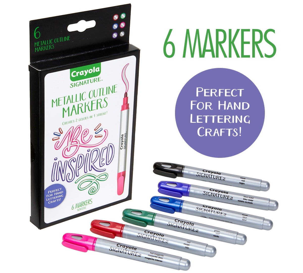 Crayola metallic deals outline markers