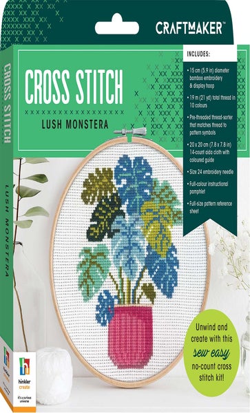 Craft Maker Cross-stitch Kit: The Great Wave - Craft Kits - Art + Craft -  Adults - Hinkler