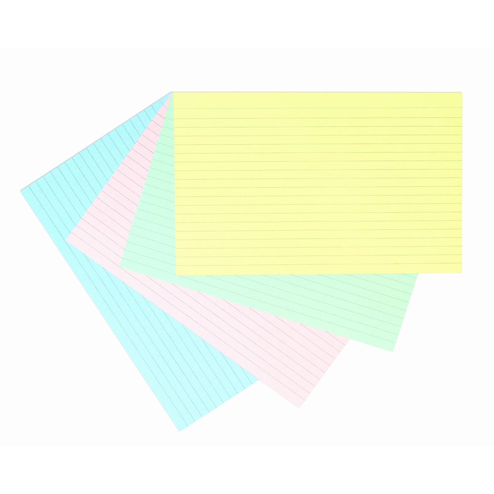 Silvine Record Cards 8x5 Ruled Assorted Colours | Paper Plus