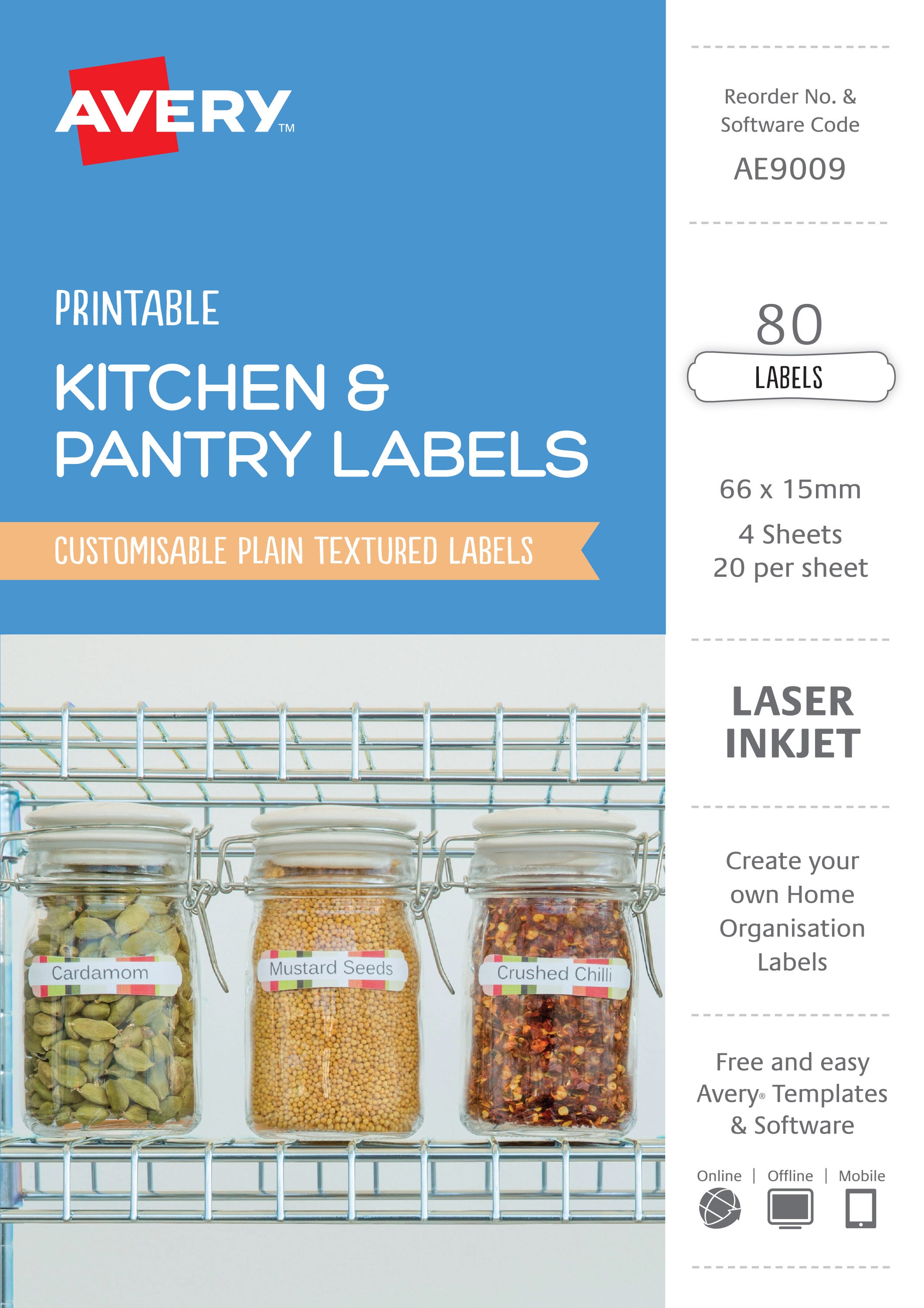 Avery Kitchen & Pantry Labels