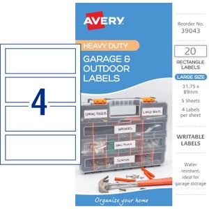 Avery Organisation & Storage Tags | Paper Plus