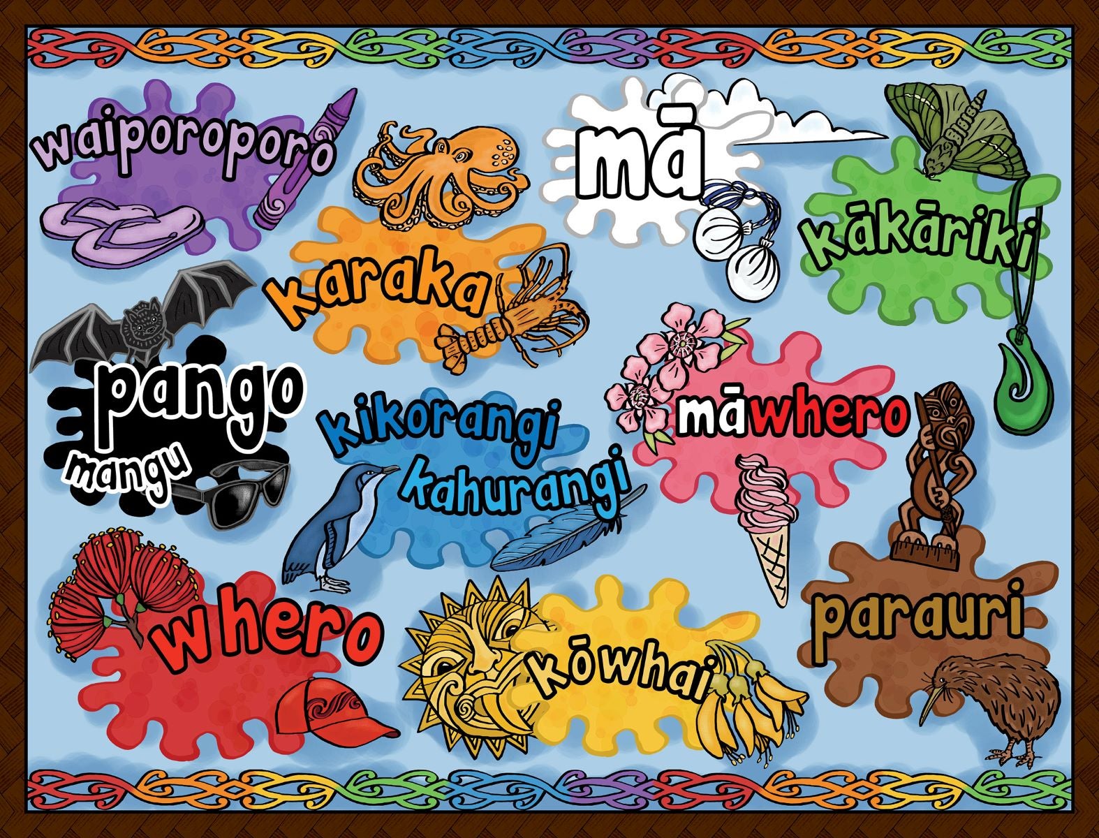 Holdson Te Reo Maori 35 Piece Frame Tray Puzzles, Assorted | Paper
