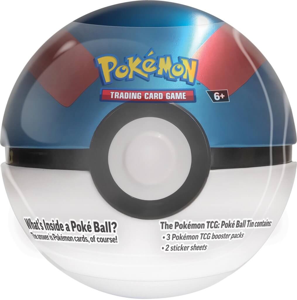 Pokemon Trading Card Game Poke Ball Tin Paper Plus