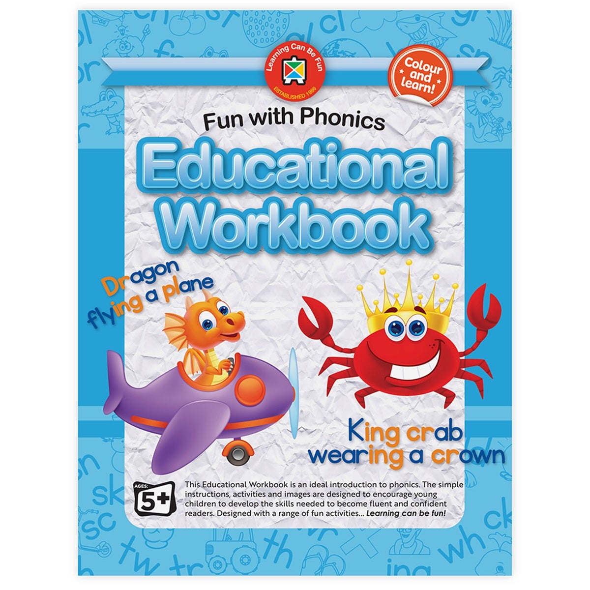 Learning Can Be Fun Educational Workbook Fun With Phonics | Paper Plus