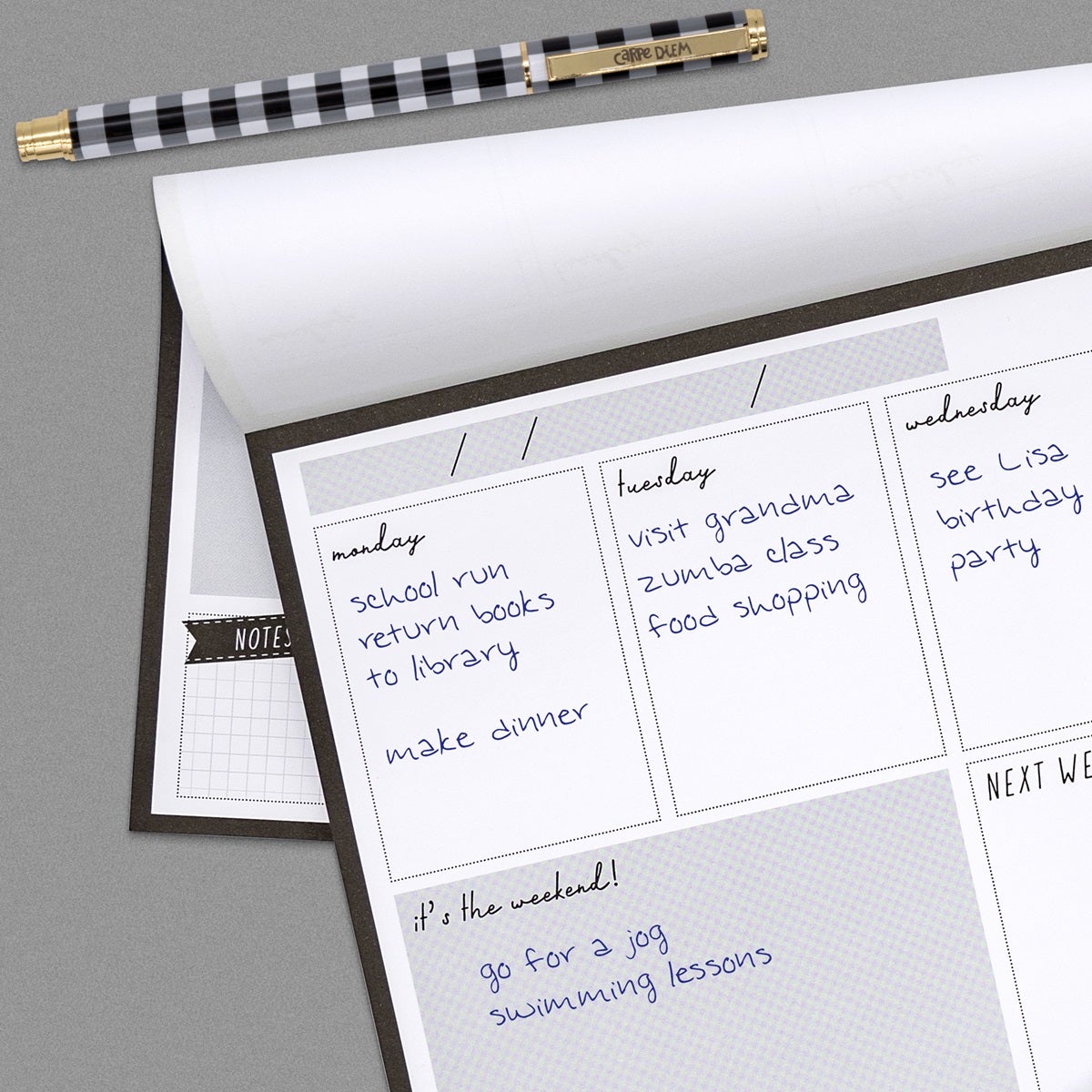 Pukka Pad Carpe Diem Weekly Planner Pad For Daily Organization
