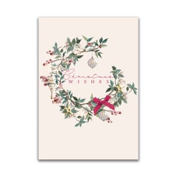 Christmas Boxed Cards Traditional Wreath 10 Pack