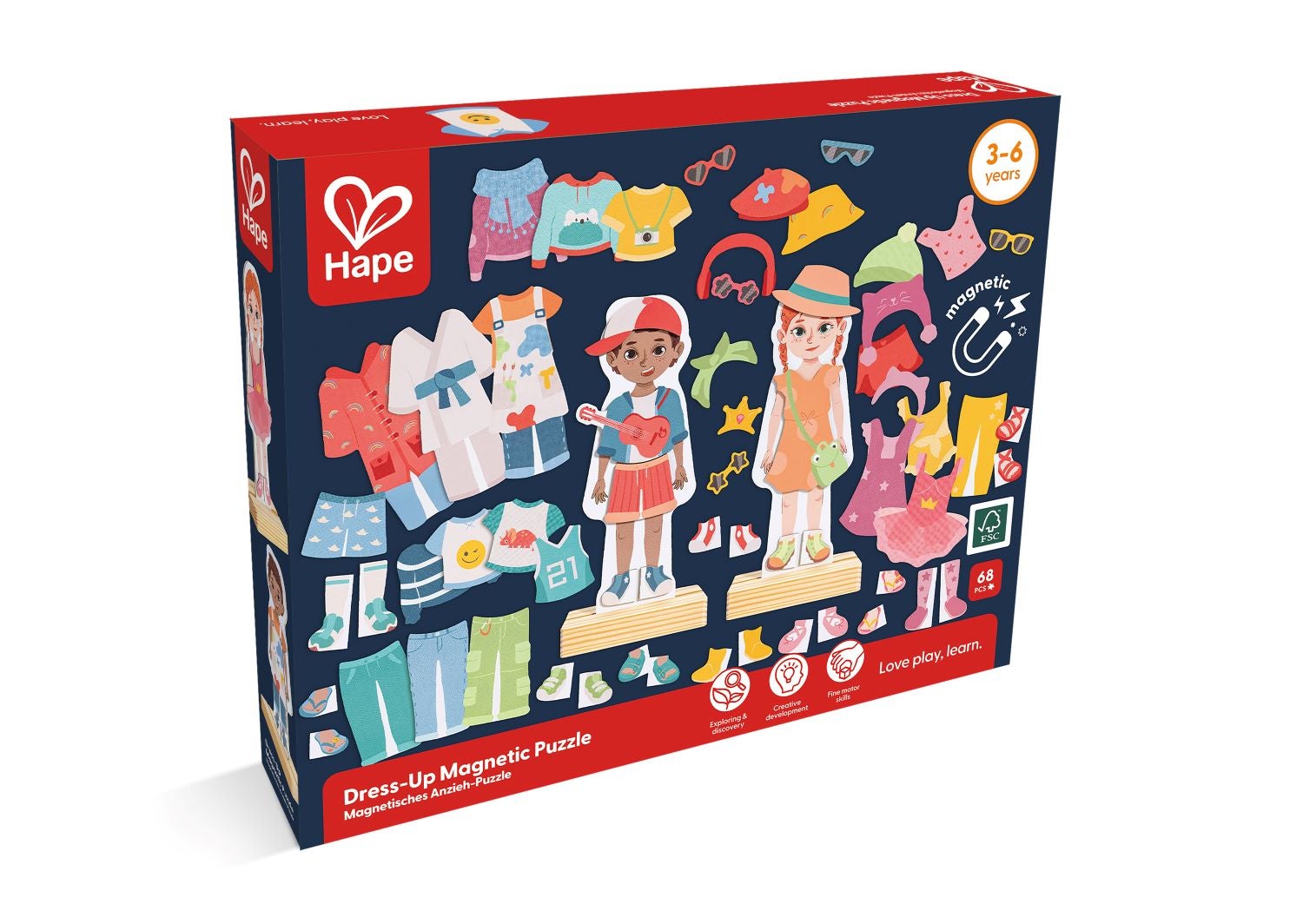 Hape Dress Up Wooden Puzzle Paper Plus