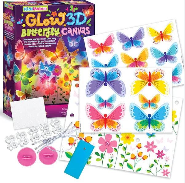 Glow 3D Butterfly Canvas main image 0