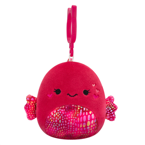 Squishmallows 3.5inch Clip Valentines - Barella the Raspberry Betta ...