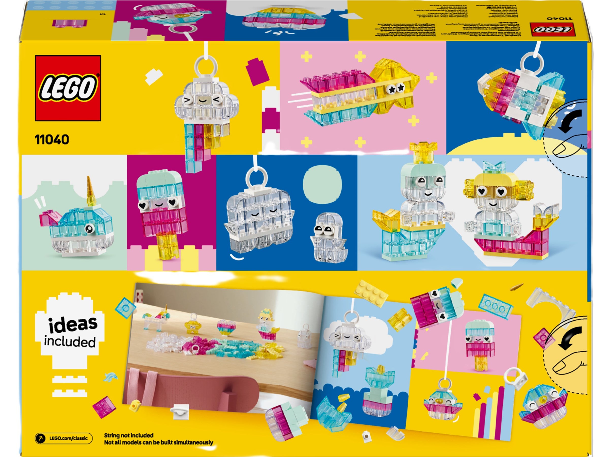 LEGO Classic: Magical Transparent Box 11040 | Paper Plus