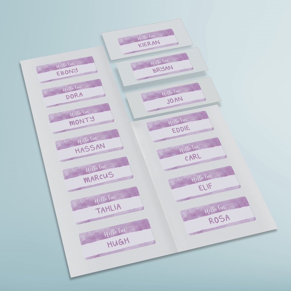 Avery Kids Fabric Name Badge Labels 72x30 mm, L7432, 10 Sheets Paper Plus