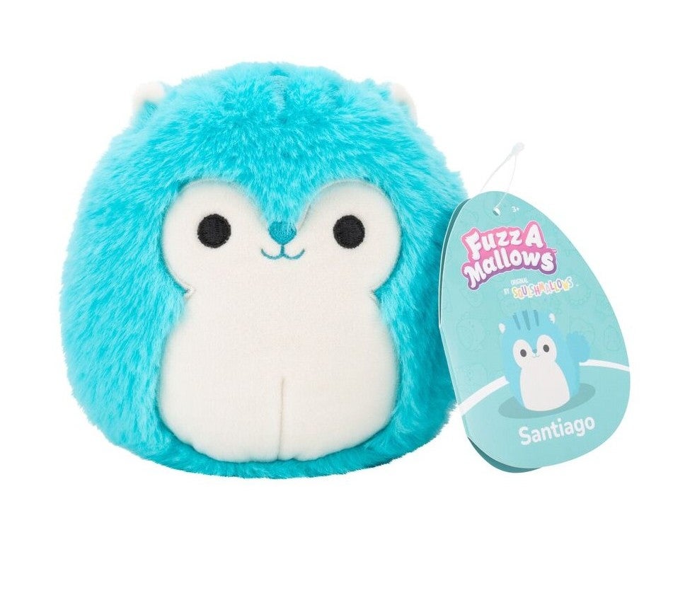FuzzAmallows 5 Inch S26 - Santiago the Blue Squirrel | Paper Plus