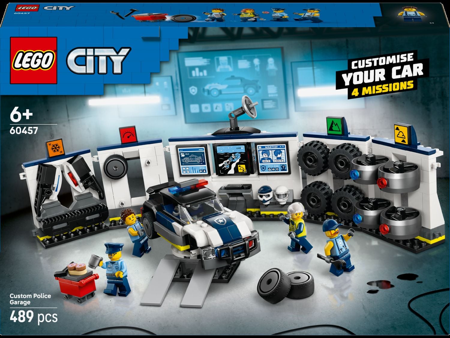 LEGO City Custom Police Car Garage 60457 | Paper Plus