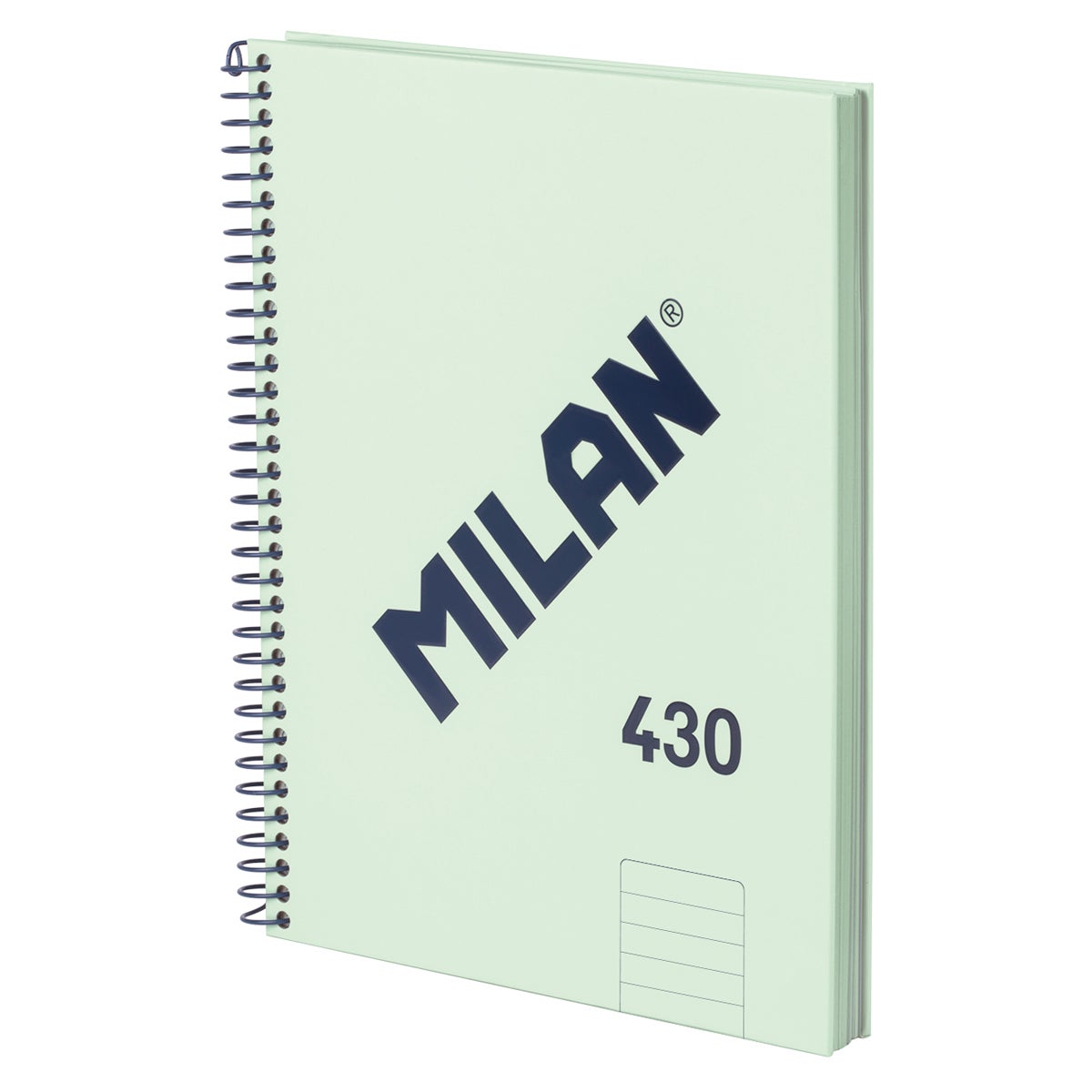 Milan Notebook Spiral Hardcover A5 80 Leaf 1918 Series Green | Paper Plus