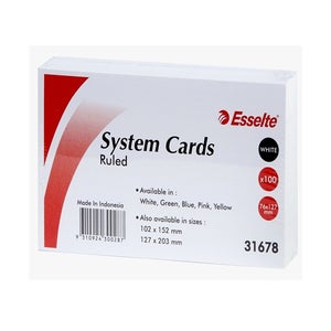 Blank Index Flash Card Dispenser Box - 3 x 9- 12, Assorted